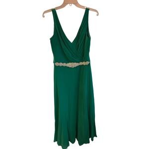 Signature Alfred Angelo Emerald Green Formal Dress Size 14/16